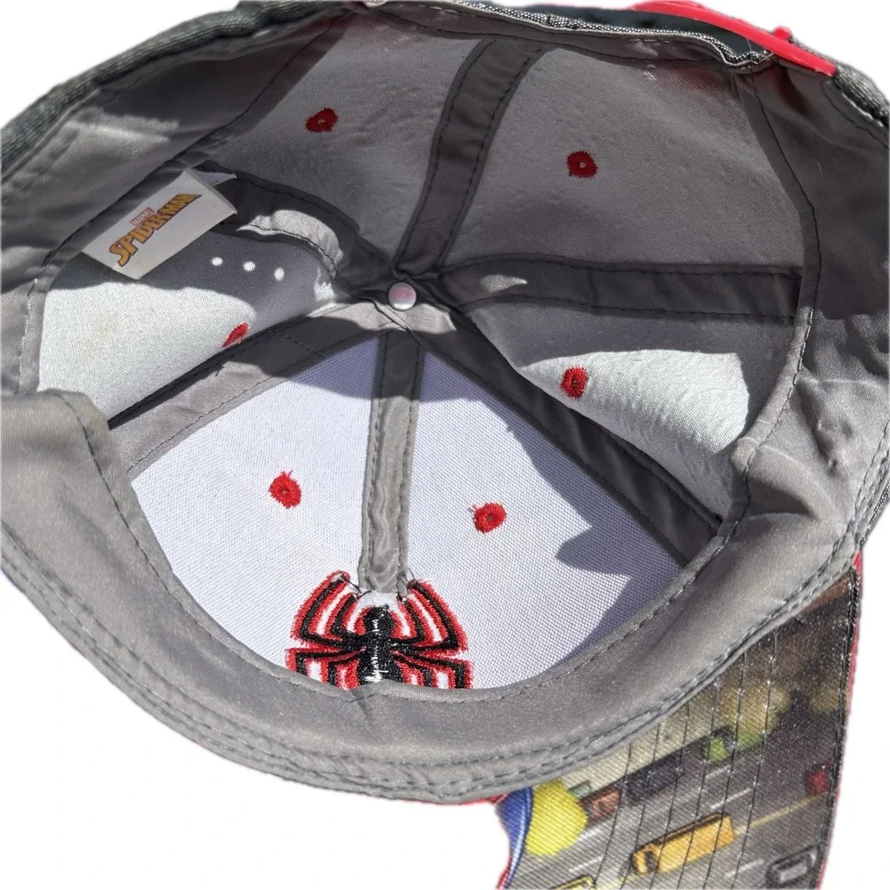 Marvel‎ Spider-Man Snapback Hat Boys OSFM Grey Red Superhero Comic Core Style